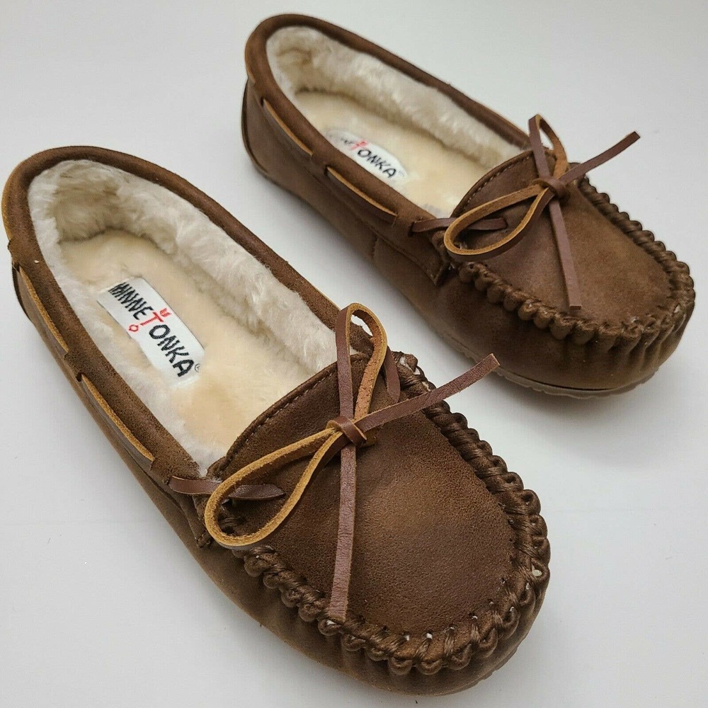 Minnetonka Britt Fabric Trapper Brown